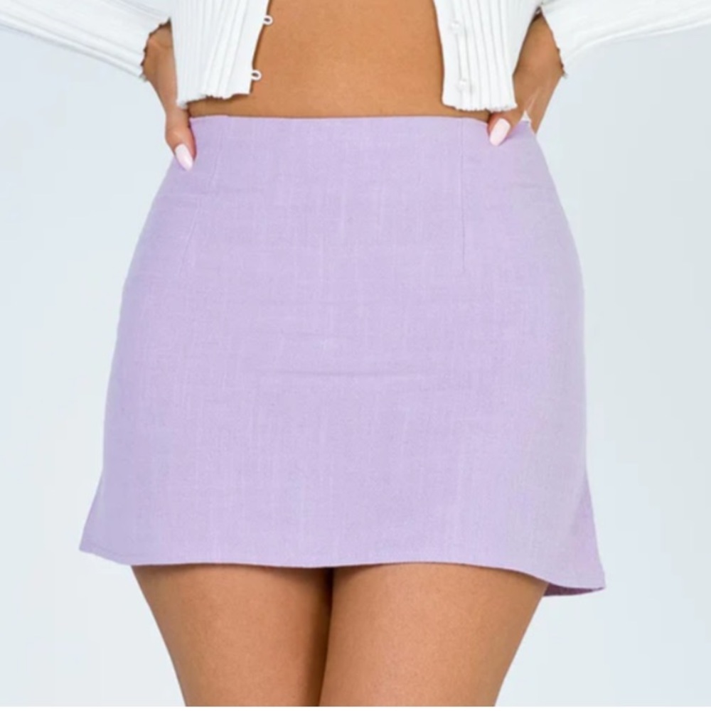 SELBY MINI SKIRT LILAC Princess Polly US 2